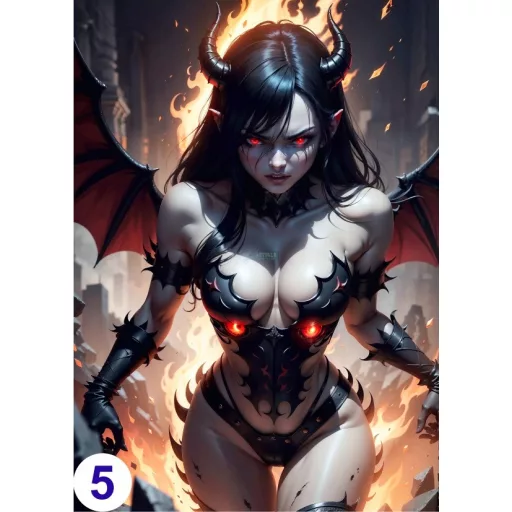 Cosplay Poster FanArt Anime Demon Girls