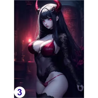 Cosplay Poster FanArt Anime Demon Girls