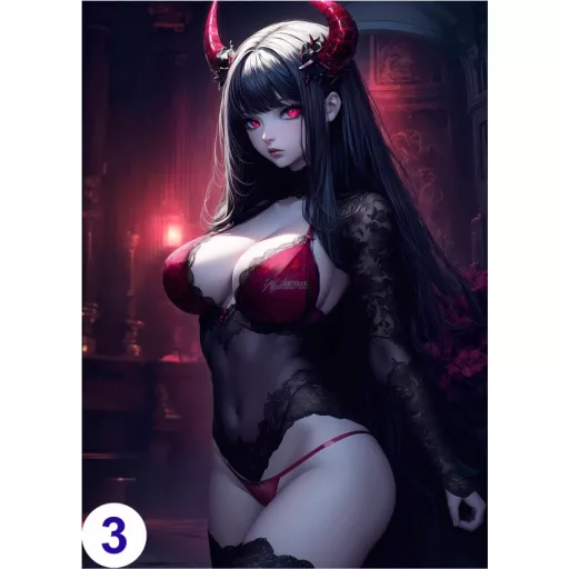 Cosplay Poster FanArt Anime Demon Girls