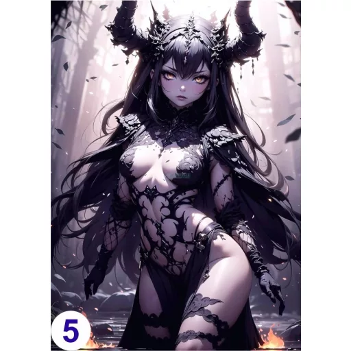 Cosplay Poster FanArt Anime Demon Girls