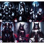 Cosplay Poster FanArt Anime Mama Kitty Girls