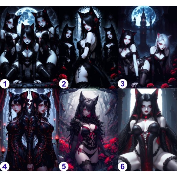 Cosplay Poster FanArt Anime Mama Kitty Girls