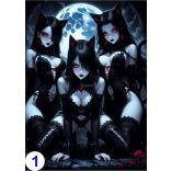 Cosplay Poster FanArt Anime Mama Kitty Girls