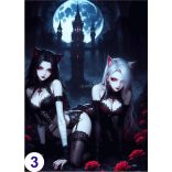 Cosplay Poster FanArt Anime Mama Kitty Girls