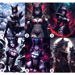 Cosplay Poster FanArt Anime Mama Kitty Girls