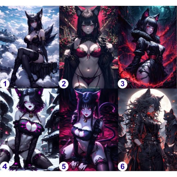 Cosplay Poster FanArt Anime Mama Kitty Girls