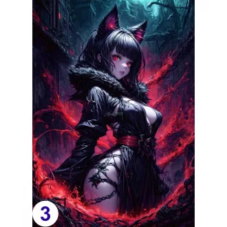 Cosplay Poster FanArt Anime Mama Kitty Girls
