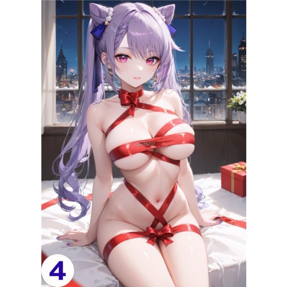 Cosplay FanArt Anime Genshin - Ajándék - Sexy Girls Poster