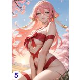 Cosplay FanArt Anime Genshin - Ajándék - Sexy Girls Poster