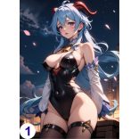 Cosplay FanArt Anime Sexy Girls - Ganyu Poster