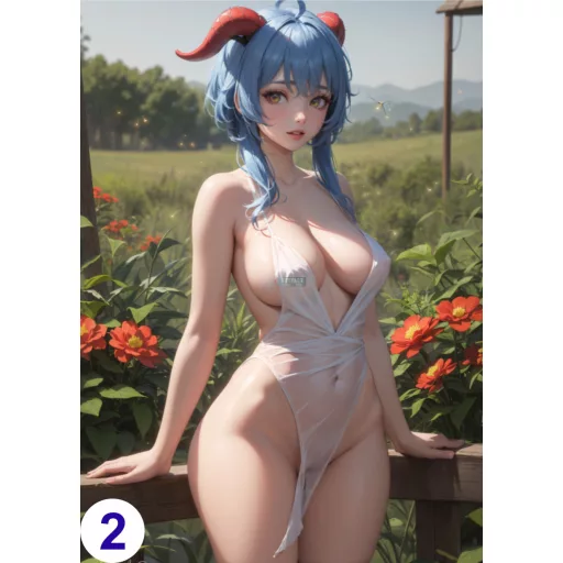 Cosplay FanArt Anime Sexy Girls - Ganyu Poster