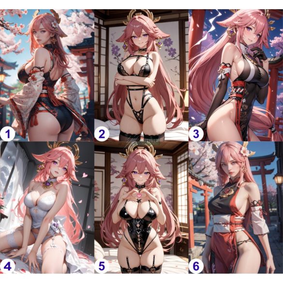 Cosplay FanArt Anime Sexy Girls - Yae Miko Poster