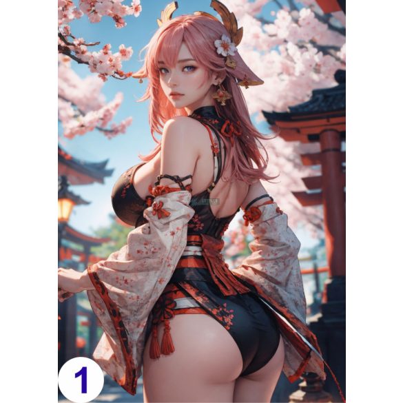 Cosplay FanArt Anime Sexy Girls - Yae Miko Poster