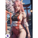 Cosplay FanArt Anime Sexy Girls - Yae Miko Poster