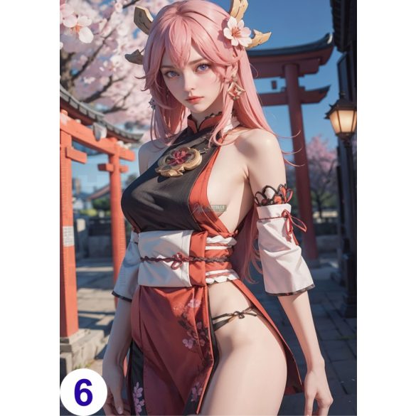 Cosplay FanArt Anime Sexy Girls - Yae Miko Poster