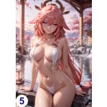 Cosplay FanArt Anime Sexy Girls - Yae Miko Poster