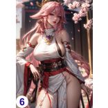 Cosplay FanArt Anime Sexy Girls - Yae Miko Poster