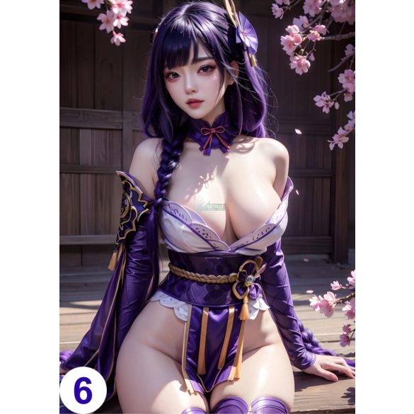 Cosplay FanArt Anime Sexy Girls - Raiden Shogun Poster