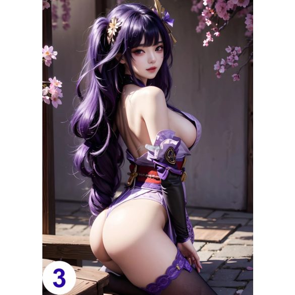 Cosplay FanArt Anime Sexy Girls - Raiden Shogun Poster
