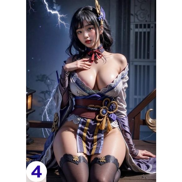 Cosplay FanArt Anime Sexy Girls - Raiden Shogun Poster