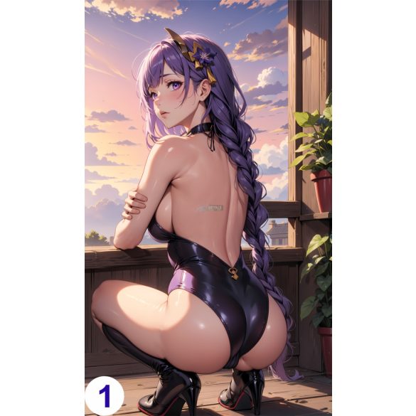 Cosplay FanArt Anime Sexy Girls - Raiden Shogun Poster