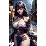 Cosplay FanArt Anime Sexy Girls - Raiden Shogun Poster