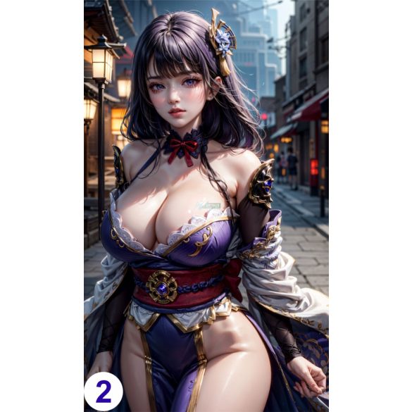 Cosplay FanArt Anime Sexy Girls - Raiden Shogun Poster