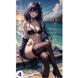 Cosplay FanArt Anime Sexy Girls - Raiden Shogun Poster