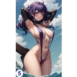 Cosplay FanArt Anime Sexy Girls - Raiden Shogun Poster