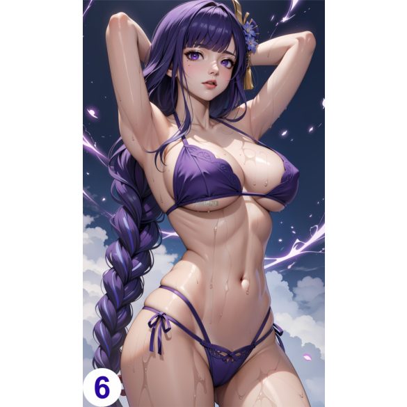 Cosplay FanArt Anime Sexy Girls - Raiden Shogun Poster