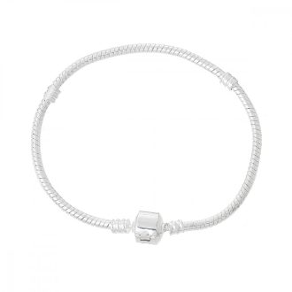   Pandrea ezüst színű alap karkötő pandora stílusú zárszerkezettel