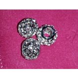 Fém gömb alakú charm