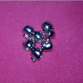 Alma alakú fém charm