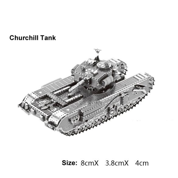 3D Metal Puzzle WoT Metal Puzzle Churchill Tank