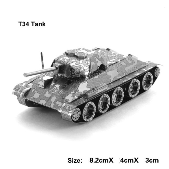 3D Metal Puzzle WoT Metal Puzzle T-34 Tank