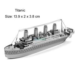 3D Metal Puzzle Creative Stainless Steel gőzhajó - Titanic