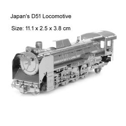 3D Metal Puzzle Japan's D51 mozdony