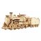3D Modell Natúr Fa Lézervágott Puzzle - Gőzmozdony