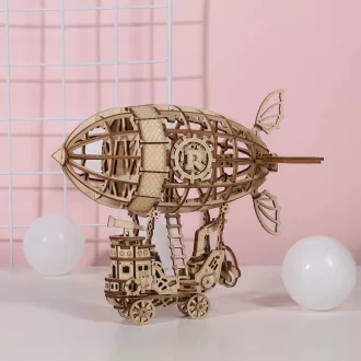 3D Modell Natúr Fa Lézervágott Puzzle - Léghajó