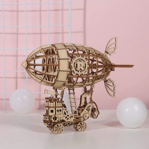 3D Modell Natúr Fa Lézervágott Puzzle - Léghajó