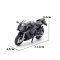 Suzuki GSX-R1000 Motormodell 1:18 fekete