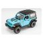 Jeep Wrangler Rubicon model autó, terepjáró kék