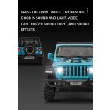 Jeep Wrangler Rubicon model autó, terepjáró kék