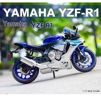 Cool Chic Auto Yamaha YZF-R1 motormodell 1:12 kék
