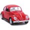 Retro autómodell 1:36 Volkswagen Beetle lendkerekes piros