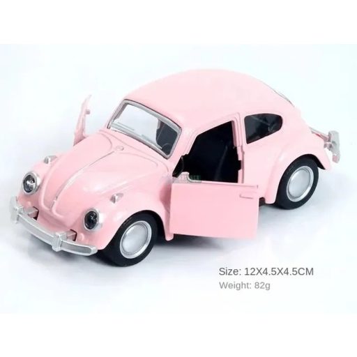 Retro autómodell 1:36 Volkswagen Beetle rózsaszín
