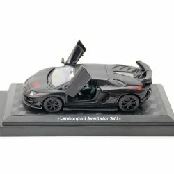   CCA autómodell 1:43 Lamborghini Aventador SVJ 63 licenszes, gyüjtőknek - vitrindobozban fekete