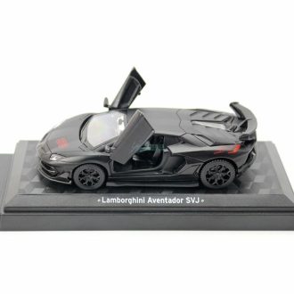   CCA autómodell 1:43 Lamborghini Aventador SVJ 63 licenszes, gyüjtőknek - vitrindobozban fekete