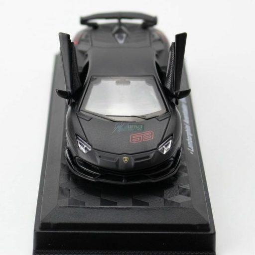 CCA autómodell 1:43 Lamborghini Aventador SVJ 63 licenszes, gyüjtőknek - vitrindobozban fekete