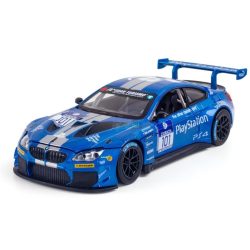   CCA autómodell 1:42 BMW M6 GT3 licenszes, gyüjtőknek - vitrindobozban kék